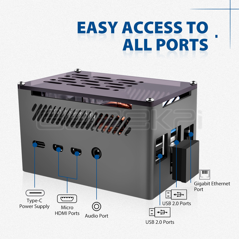 GeeekPi 알루미늄 브릭 케이스 블랙 쉘(M.2 S - Argon One V3 M.2 Nvme Case 리뷰 및 가격